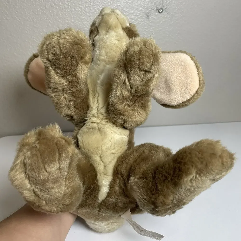 Vintage Animal Alley Toys R Us Lop Ear Rabbit Plush Stuffed Bunny Weighted Brown